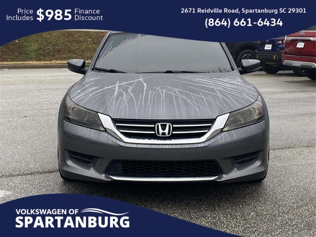 Used 2013 Honda Accord LX with VIN 1HGCR2F37DA237148 for sale in Spartanburg, SC