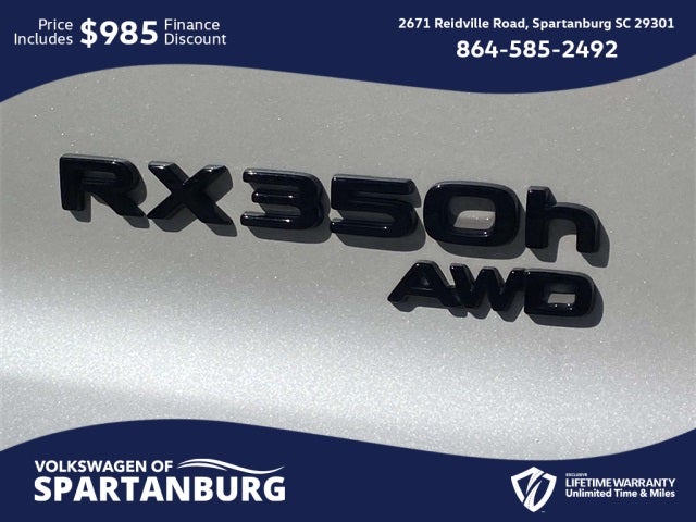 2025 Lexus RX 350h Premium