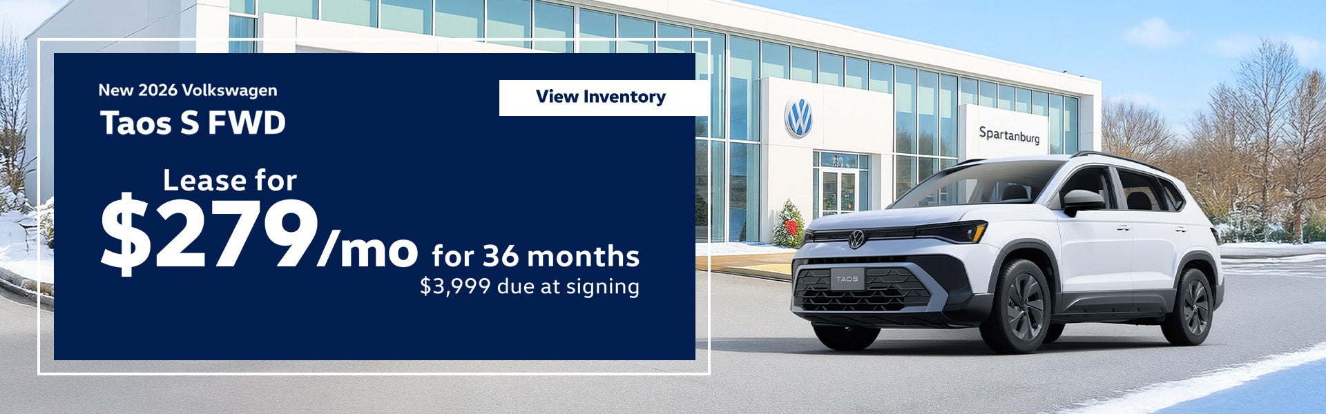 New 2026 Volkswagen Taos S FWD